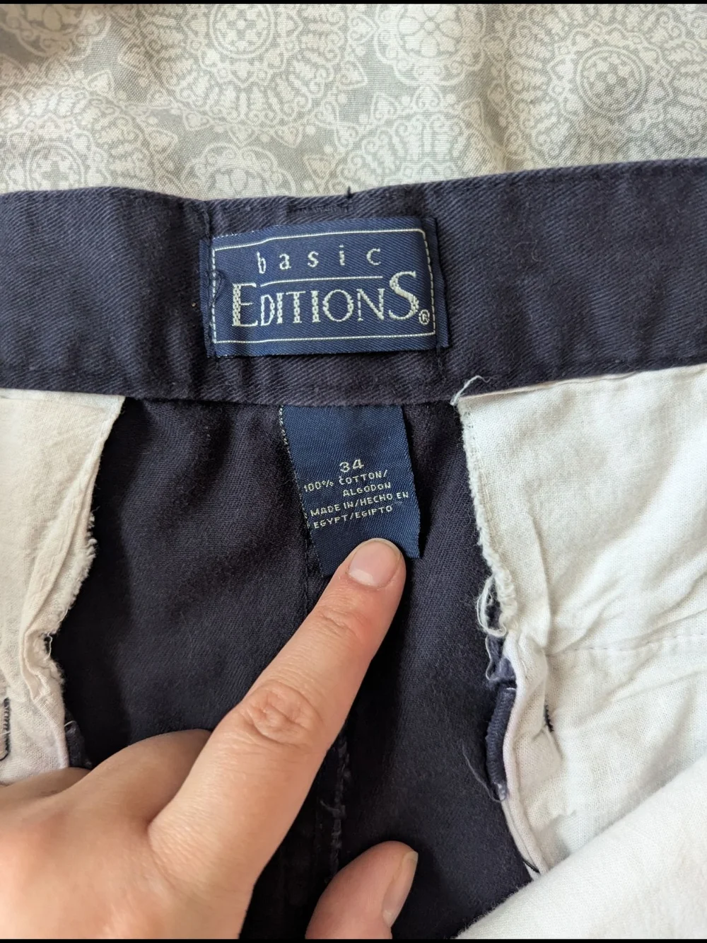 Basic Editions Black Chinos